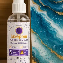 luxepour Resin Bubble Remover Spray Solution 100ml – Fast-Acting Clear Epoxy Defoamer image 2