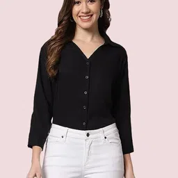 metronaut Women Regular Fit Solid Formal Shirt-picture-22
