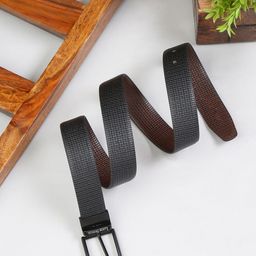 LOUIS STITCH Men Textured Leather Reversible Formal Belt-picture-16