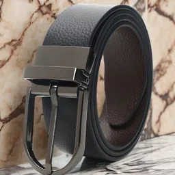 CRUSSET Men Textured Leather Reversible Formal Belt-picture-18