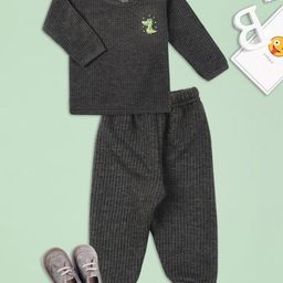 MeeMee Infant Cotton Chest Print Thermal Set-picture-41
