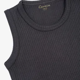 Kanvin Boys Charcoal Grey Ribbed Thermal Set image 2