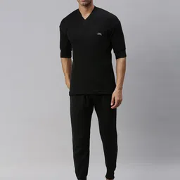 Lux Cottswool V-Neck & Mid-Rise Cotton Wool Thermal Set image 5