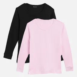 Kanvin Boys Pack Of 2 Ribbed Thermal Tops-picture-26