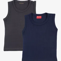 Kanvin Boys Pack Of 2 Solid Thermal Tops-image-52