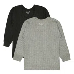 BODYCARE INSIDER Kids Pack Of 2 Ribbed Round Neck Thermal Tops-picture-15