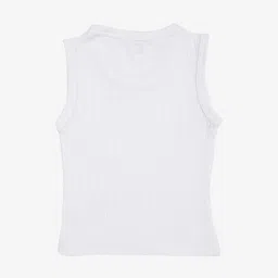 Kanvin Boys Pack Of 2 Turquoise & White Ribbed Cotton Thermal Tops image 5