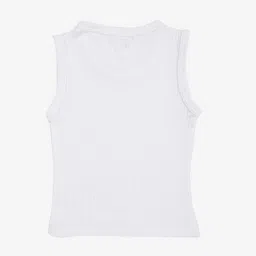 Kanvin Boys Pack of 2 White Ribbed Thermal Vests image 2