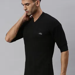 Lux Cottswool V-Neck Half Sleeves Thermal Tops image 4