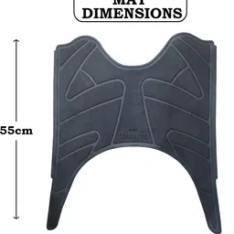 autoxygen Maestro Black Scooter Foot Mat For Hero Maestro Two Wheeler Mat image 4