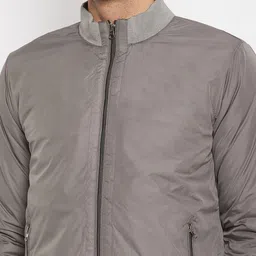 duke Men Solid Bomber Jacket image 2