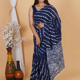 NIKHILAM Tie and Dye Pure Cotton Bandhani Saree-picture-11