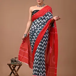 NIKHILAM Pure Cotton Bagru Saree-picture-30