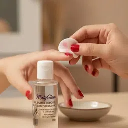 mistyglam Nail Polish Remover | Acetone-free I 100 ml pack of 2 Send Any color 100Ml image 3