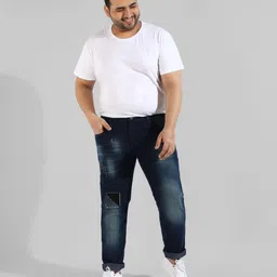 instafab plus Men Regular Mid Rise Blue Jeans image 5