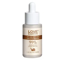 LOVE EARTH Snail Mucin Milky Drops Face Serum - 30 ml image 2