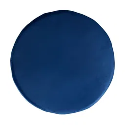 CDI Blue Round Ottoman With Legs image 4