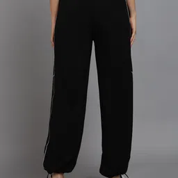 hrx by hrithik roshan Women Solid Black Track Pants image 4