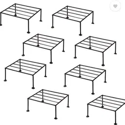 motivecrafts Metal Plant Stand With for Balcony, Indoor & Outdoor Plant Container Set image 1