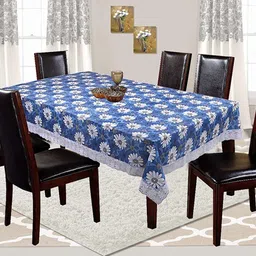 dakshya industries Plastic 6 Seater Floral Table Cover-picture-18