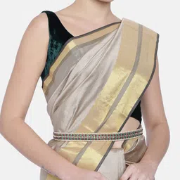 I Jewels Gold-Plated Pink & Green Kundan Studded Adjustable Kamarband-picture-15