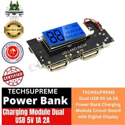 techsupreme Dual USB 5V 1A 2.1A Mobile Power Bank PCB 18650 Battery Charger Power Module 1C Electronic Components Electronic Hobby Kit-picture-15