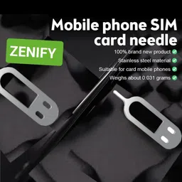 ZENIFY Sim Card Key Open Tray Remover Sim Eject Needle Pin Key Tool Sim Adapter image 4