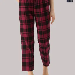 Kryptic Women Pack of 2 Checked Pure Cotton Lounge Pants-picture-33