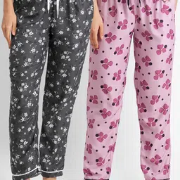 FashionRack Women Pack of 2 Printed Lounge Pants-image-64