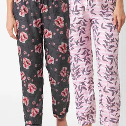 FashionRack Women Pack of 2 Printed Lounge Pants-image-10