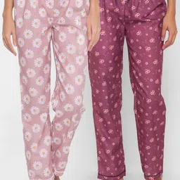 FashionRack Women Pack of 2 Printed Lounge Pants-image-78