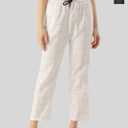Kryptic Pack Of 2 Checked Cotton Straight Leg Lounge Pants-picture-9