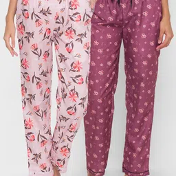 FashionRack Women Pack of 2 Printed Lounge Pants-image-57