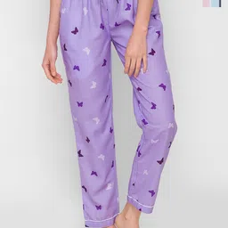 NOIRA Women Pack Of 2 Printed Lounge Pants-picture-17