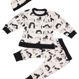 Creative Kids Girls Printed Organic Cotton T-shirt with Pyjamas-picture-30