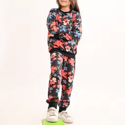 BONKIDS Girls Printed Pure Cotton Top with Pyjamas-picture-55