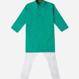Pro-Ethic STYLE DEVELOPER Boys Green Regular Kurta with Pyjamas-picture-38