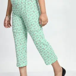 BAESD Girls Pack Of 5 Printed Pure Cotton Mid-Rise Lounge Pants image 5