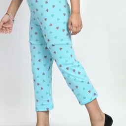 BAESD Girls Pack Of 3 Conversatioanl Printed Pure Cotton Lounge Pants image 2