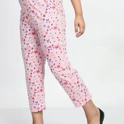 BAESD Girls Pack Of 3 Pure Cotton Printed Lounge Pants image 3