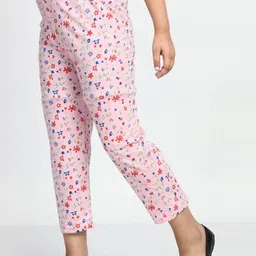 BAESD Girls Pack Of 4 Conversational Printed Pure Cotton Lounge Pants image 2