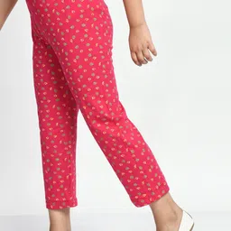 BAESD Girls Pack Of 4 Conversational Printed Pure Cotton Lounge Pants image 2