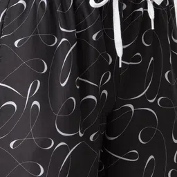 FashionRack  Pack Of 2 Women Pink & Black Printed Cotton Lounge Pants image 3