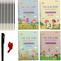 alornor 4pc Magic Practice Copybook with Pen,Reusable Handwriting English Magic Practice-picture-14