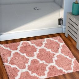 AEROHAVEN Peach & White Moroccan Microfiber Bath Mat-picture-2