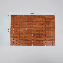 Home Centre Habitat Ebony Brown Rectangular Bamboo Table Placemat image 3