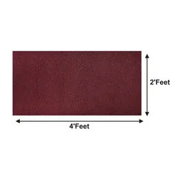 Kuber Industries Maroon Solid Rubber Anti-Slip Doormat image 3