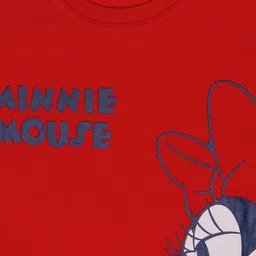 Bodycare Girls Minnie & Friends Printed Round Neck Long Sleeves Cotton T-shirt image 3