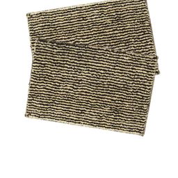 LUXEHOME INTERNATIONAL Set of 2 Brown Striped Anti-Skid Doormats-picture-27