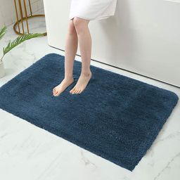 LUXEHOME INTERNATIONAL Teal Blue Microfibre 1900 GSM Bath Rug-picture-20